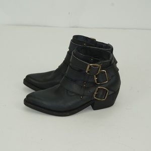 WOMENS JEFFREY CAMPBELL BRIT WRAP STRAP BOOTS